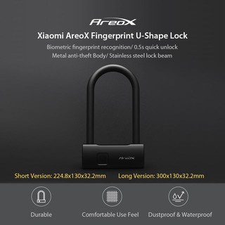 Xiaomi Aerox U8 Smart Fingerprint U-lock – Black